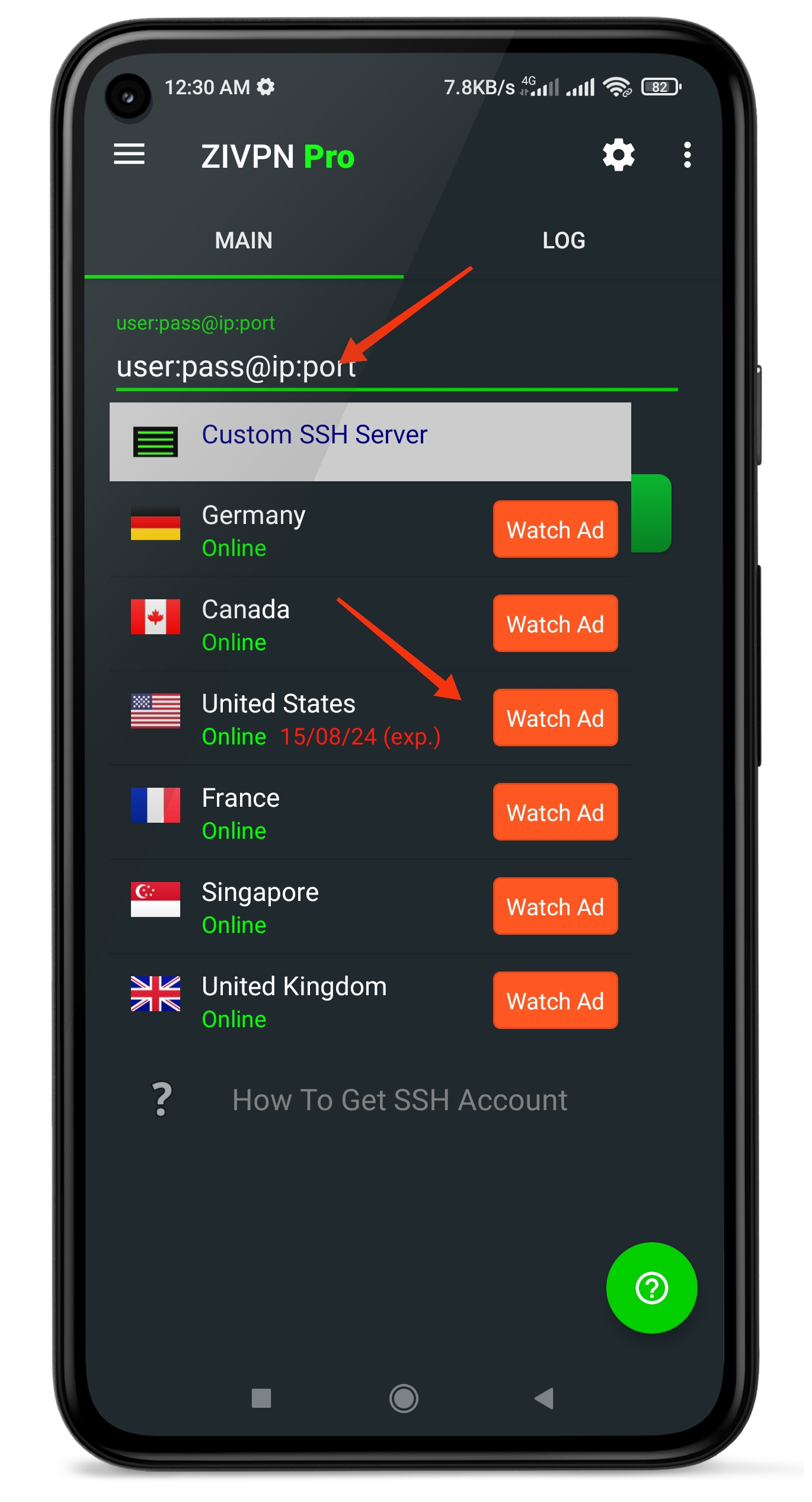 Free SSH Account Setup Step 1